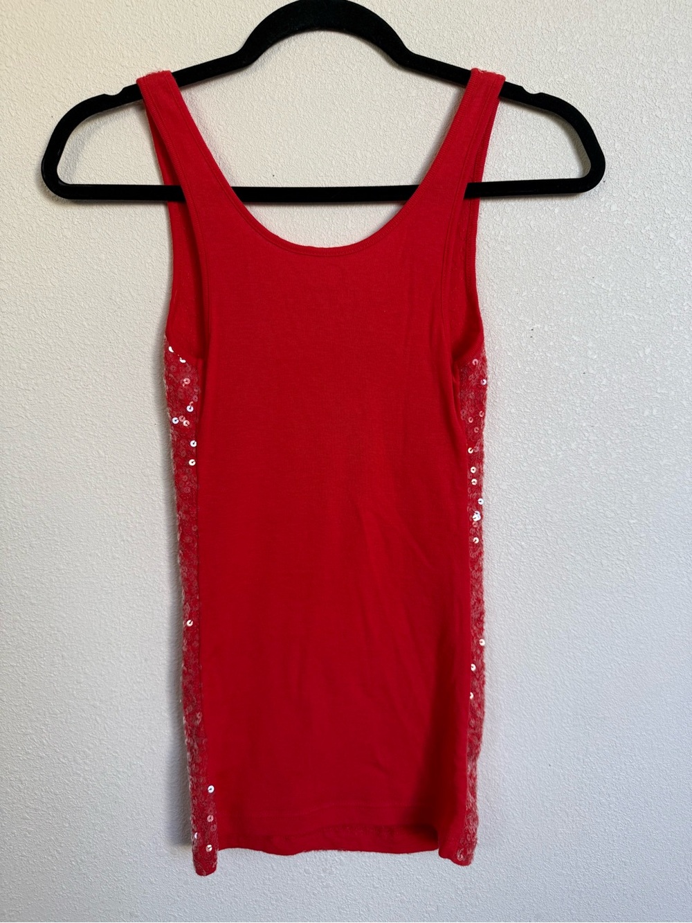 Vintage Old Navy Red Sequin Long Tank Top | Size XS - Picture 4 of 5
